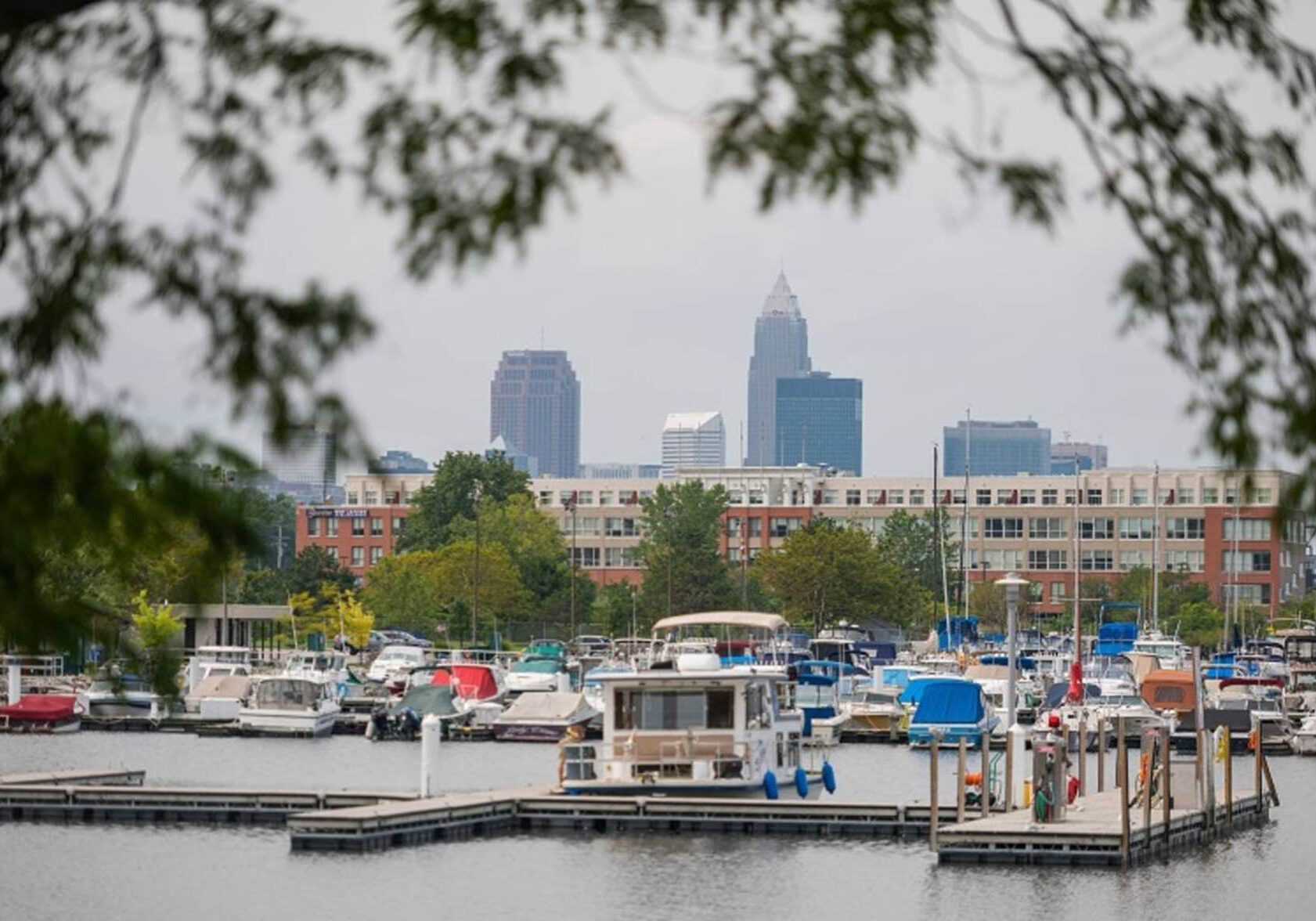 East 55th Marina along the Lakefront in Cleveland on August 17, 2021.  (Kyle Lanzer/Cleveland Metroparks)