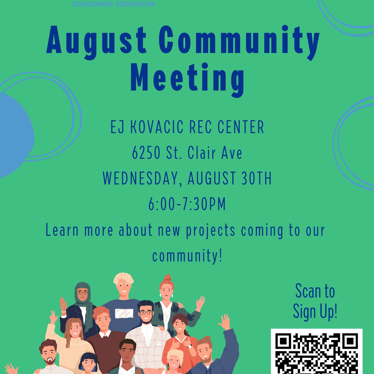 Updated August Community Meeting Flyer
